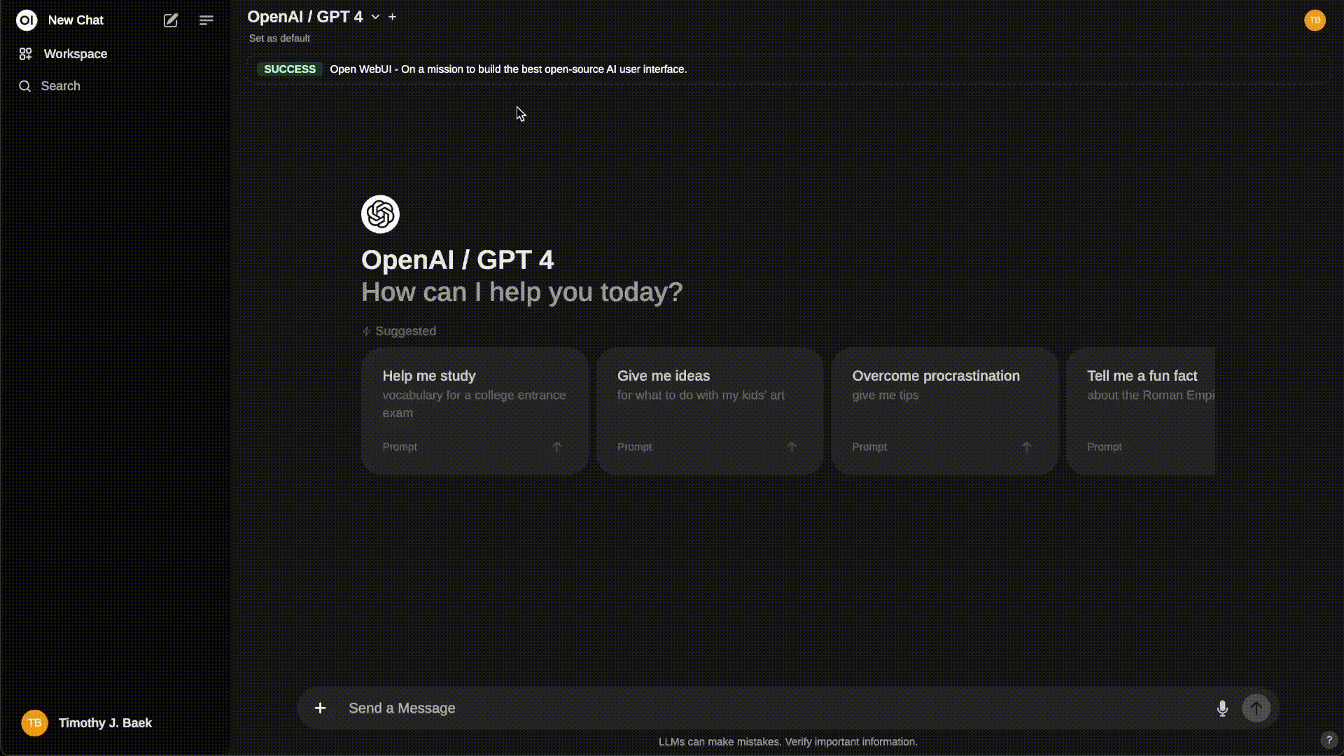 SolaceAI Interface Demo